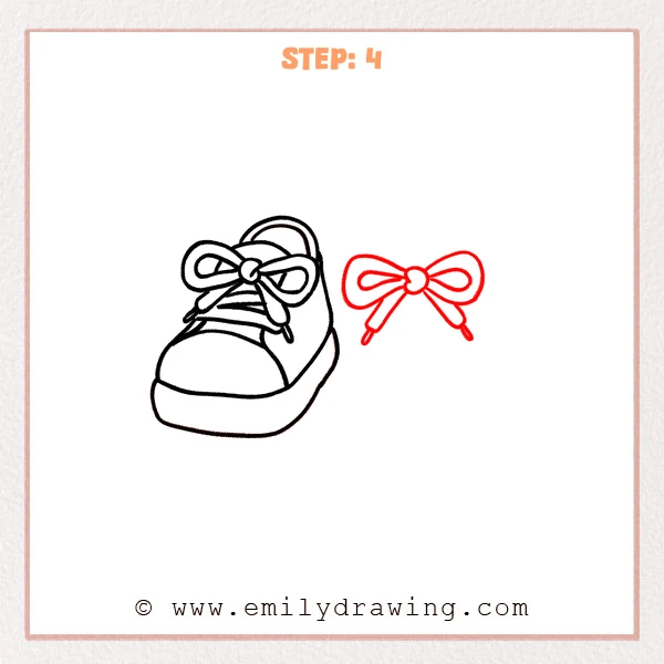 how to draw a cartoon shoes - Step 4